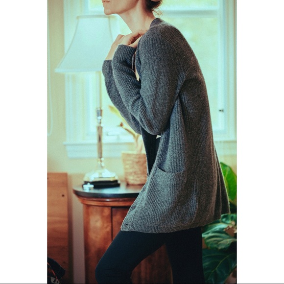 RRL Ralph Lauren Grey knit Cardigan - Picture 2 of 5